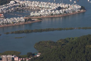 Hebe Haven ya da Pak Sha Wan 'ın hava görüntüsü, Sai Kung 17 Aralık 2006 