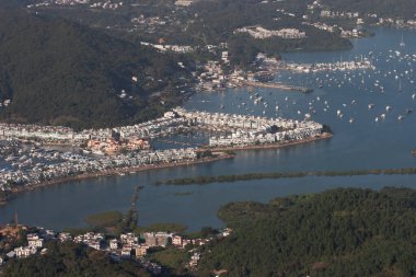 Hebe Haven ya da Pak Sha Wan 'ın hava görüntüsü, Sai Kung 17 Aralık 2006 