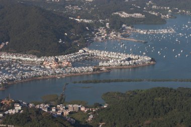 Hebe Haven ya da Pak Sha Wan 'ın hava görüntüsü, Sai Kung 17 Aralık 2006 
