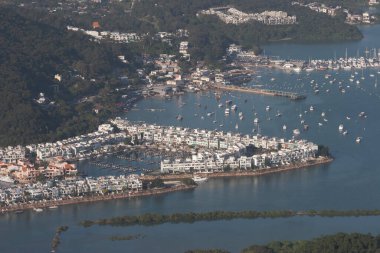 Hebe Haven ya da Pak Sha Wan 'ın hava görüntüsü, Sai Kung 17 Aralık 2006 