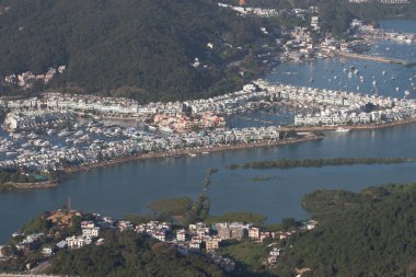 Hebe Haven ya da Pak Sha Wan 'ın hava görüntüsü, Sai Kung 17 Aralık 2006 