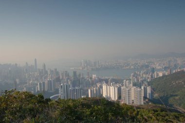 25 Aralık 2006 Jardines Gözcüleri 'nden Hong Kong Skyline görüntüsü 