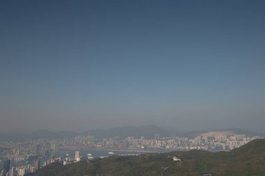  25 Aralık 2006 'da Jardines Gözcü' den Hong Kong Skyline görüntüsü
