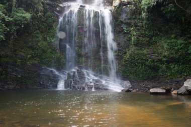 a Waterfall at Bride Pool at the North East Region of the New Territories