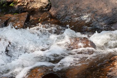 a River deep in mountain country park at hong kong