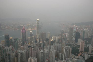 5 March 2005 the View of Hong Kong skyline from the Peak