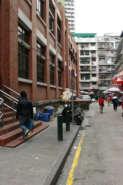 Maart 2005 Het Rode Marktgebouw Mercado Vermelho Macau — Stockfoto