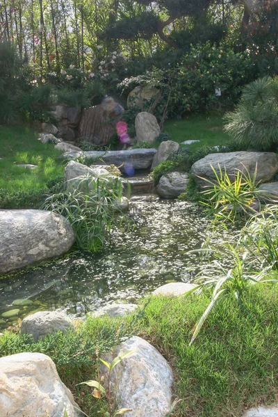 Zen Japanese Garden Japanese Style Garden — Stock Photo, Image