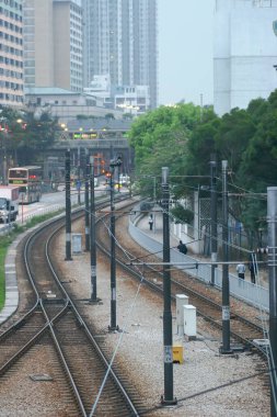 26 march 2005 Light Rail Train at Tuen Mun New Town
