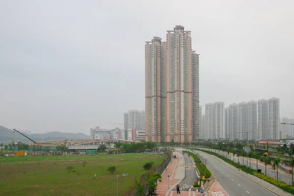 Março 2005 Terrenos Resíduos Desenvolvimento Tin Shui Road Hong Kong — Fotografia de Stock