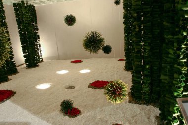 Hong Kong çiçek fuarındaki ikebana gösterisi, 20 Mrach 2005