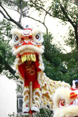 20 Mart 2005 Çin yeni yılı için Çin aslanı dansı.