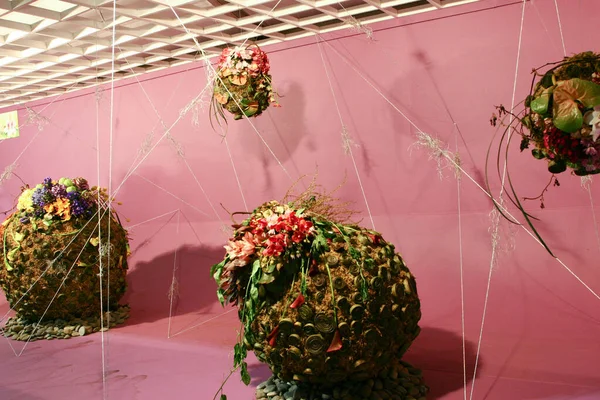 Esposizione Ikebana All Esposizione Fiore Kong Hong Mrach 2005 — Foto Stock