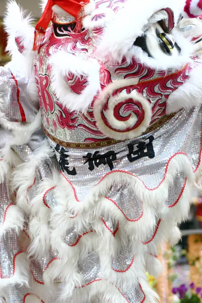 March 2005 Chinese Lion Dance Chinese New Year — Stock Photo, Image