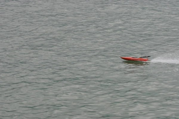 Модель Лодки Скоростного Катера Море — стоковое фото