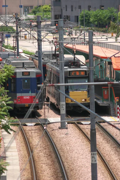 June 2005 Light Rail Transportation Hong Kong — Φωτογραφία Αρχείου