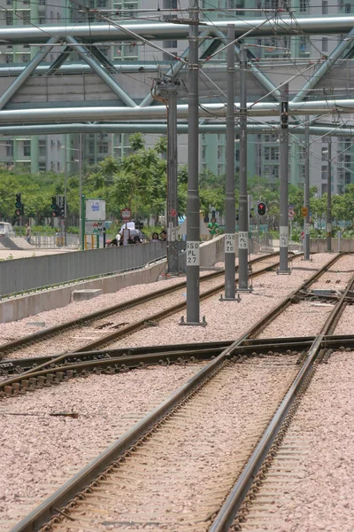 June 2005 Light Rail System Transportation Hong Kong — Stockfoto