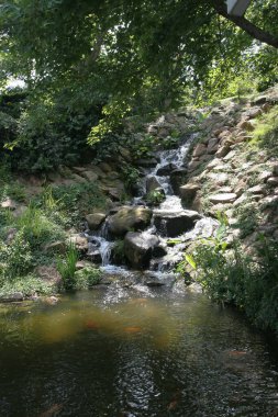 11 Haziran 2005. Yuen Long Park 'taki küçük şelale.