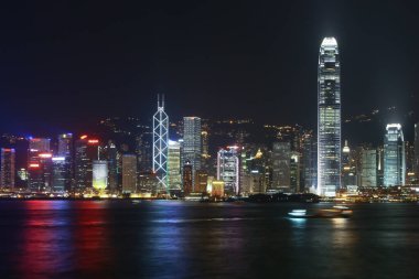 21 Ekim 2005 Kowloon merkezinin panoramik görüntüsü.