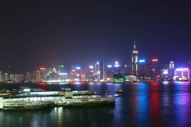 21 Ekim 2005 Kowloon merkezinin panoramik görüntüsü.