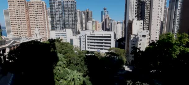 Кадри Сонцезахисних Будинків Гонконзі — стокове відео