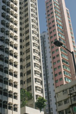 16 Temmuz 2005, Hong Kong 'un merkezindeki yerleşim bölgesi.