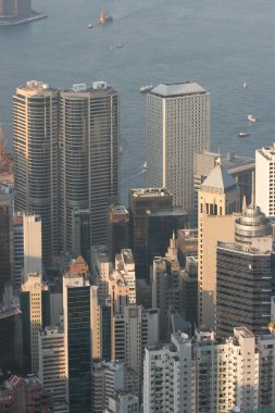 16 Temmuz 2005 'te Hong Kong Peak' ten ufuk çizgisi