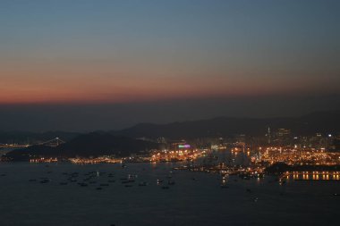 16 Temmuz 2005 Batı Kowlonn İlçe Güvertesi Alacakaranlık Işığı