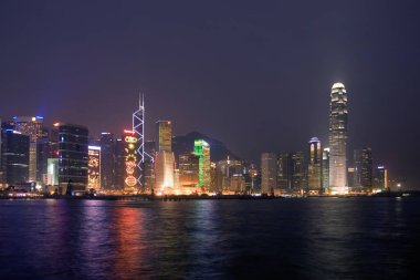 26 Aralık 2005 'te Hong Kong' daki merkez iş bölgesi manzarası