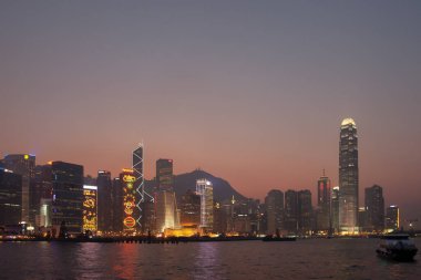 26 Aralık 2005, Hong Kong Viktorya Limanı Kış Gecesi