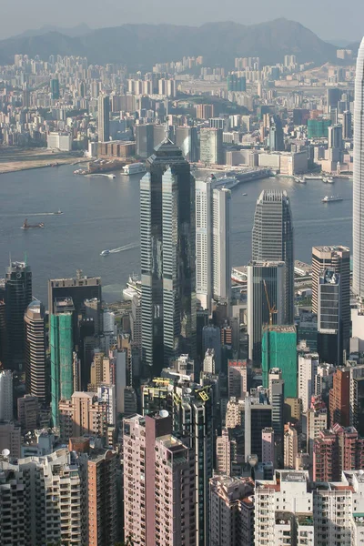 2005年7月16日香港金融区的航观 — 图库照片