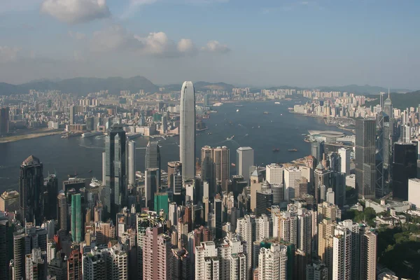 Juli 2005 Luftaufnahme Des Hong Kong Financial District — Stockfoto