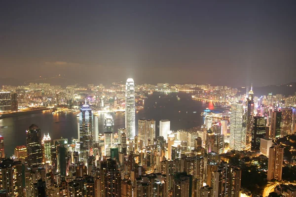 July 2005 High Angle View Night Lugard Road Lookout Victoria — Stock Photo, Image