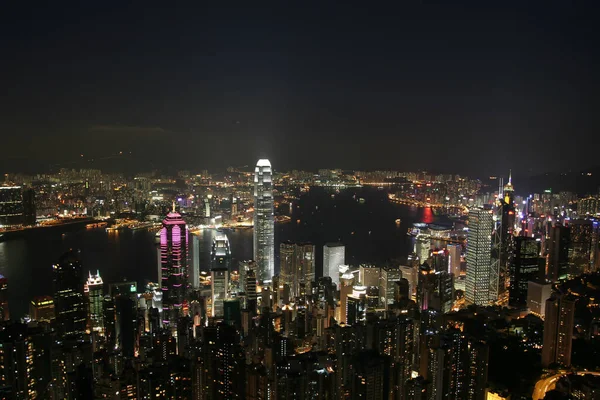 July 2005 High Angle View Night Lugard Road Lookout Victoria Royalty Free Stock Photos