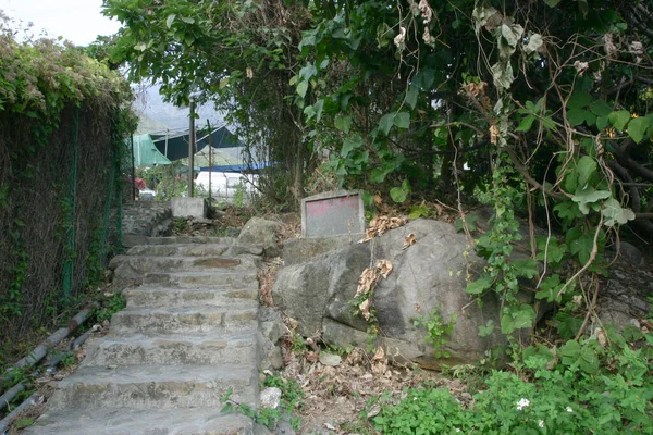Πέτρινες Σκάλες Στη Φύση Tseung Kwan Village — Φωτογραφία Αρχείου
