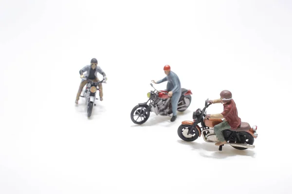 Mini Figura Montar Motobike Montaje — Foto de Stock