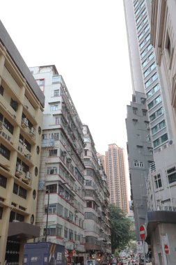 2 Nisan 2021, Hong Kong 'daki Causeway Körfezi şehir manzarası.