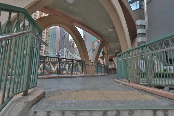 Aprile 2021 Passerella Circolare Causeway Bay Hong Kong — Foto Stock