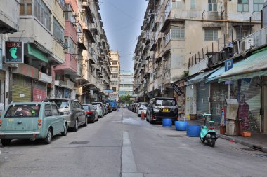 27 Mart 2021 Kwa Wan, Hong Kong kentsel yenileme.