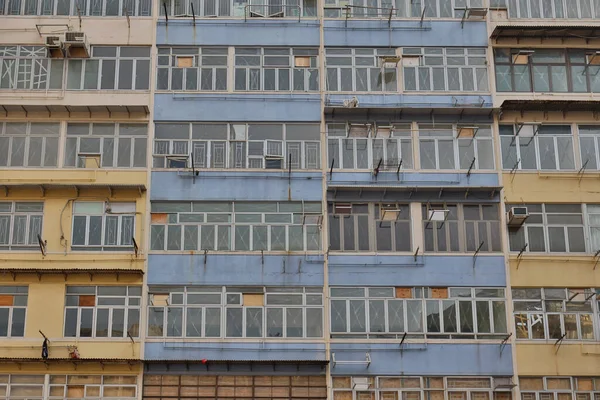 March 2021 Old Apartment Urban Renewal Wing Kwong Street Kwa — Stock Photo, Image