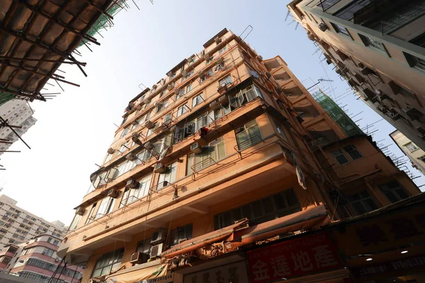 Maart 2021 Het Oude Appartement Onder Bij Stadsvernieuwing Vleugel Kwong — Stockfoto
