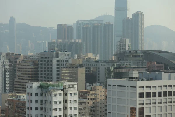 Skyscape Του Mong Kok Hong Kong Απριλίου 2021 — Φωτογραφία Αρχείου