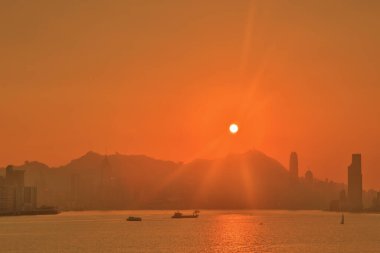 Victoria Zirvesi Limanı ve Gün batımı, 27 Aralık 2020