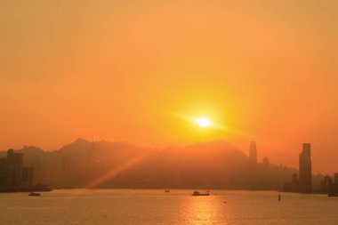 Victoria Zirvesi Limanı ve Gün batımı, 27 Aralık 2020