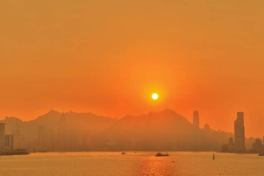 Victoria Zirvesi Limanı ve Gün batımı, 27 Aralık 2020