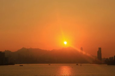 Victoria Zirvesi Limanı ve Gün batımı, 27 Aralık 2020