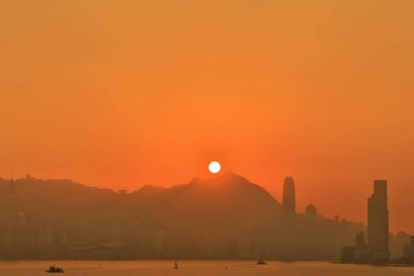 Victoria Zirvesi Limanı ve Gün batımı, 27 Aralık 2020