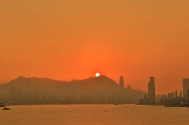 Victoria Zirvesi Limanı ve Gün batımı, 27 Aralık 2020