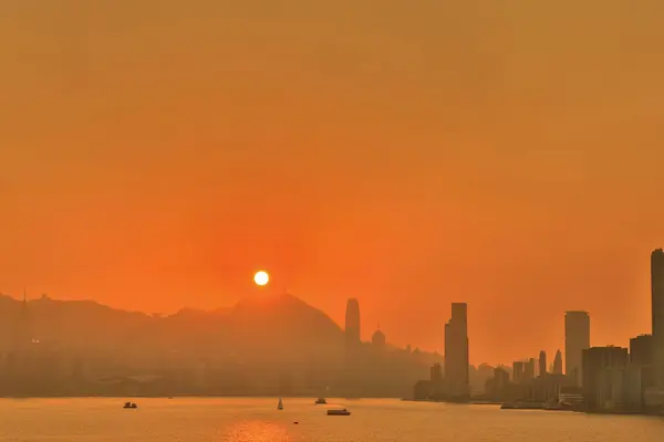 Pico Victoria Com Porto Pôr Sol Montanha Dezembro 2020 — Fotografia de Stock