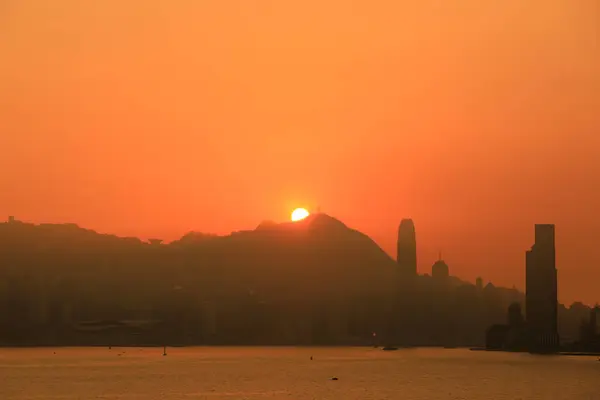 Pico Victoria Com Porto Pôr Sol Montanha Dezembro 2020 — Fotografia de Stock